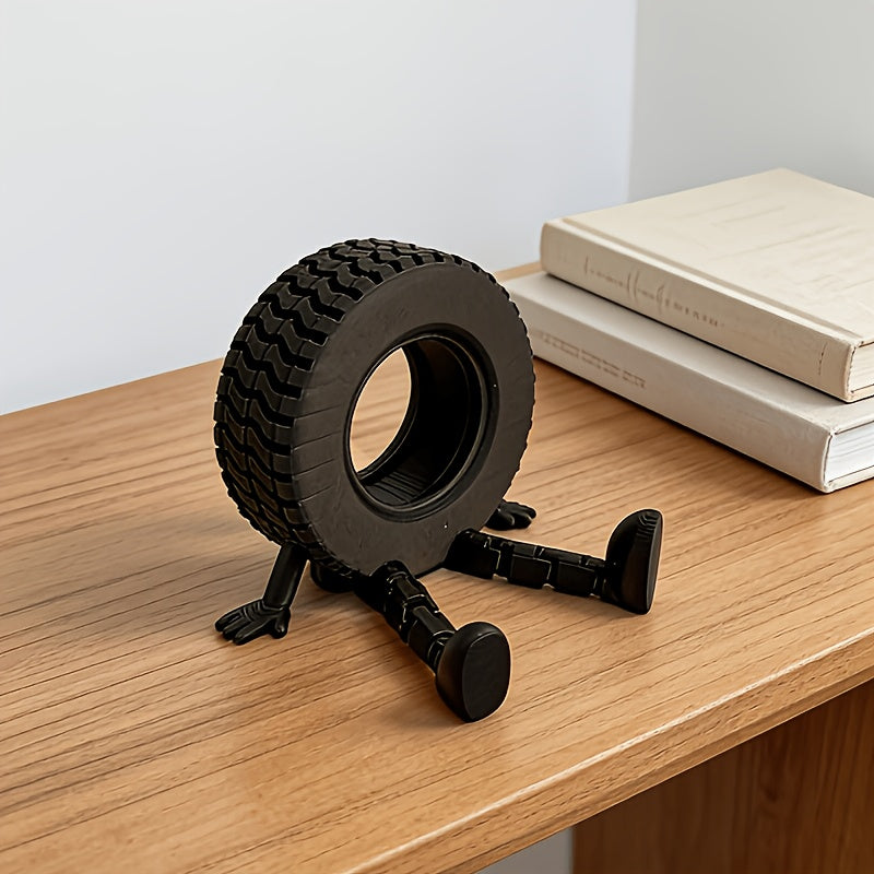 Tnessential Small Sitting Tire Old Friend Sculpture 3D Decor