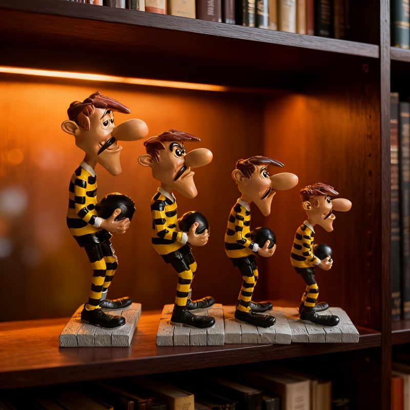 Tnessential Dalton Brothers Statue 4pcs Set 3D Decor