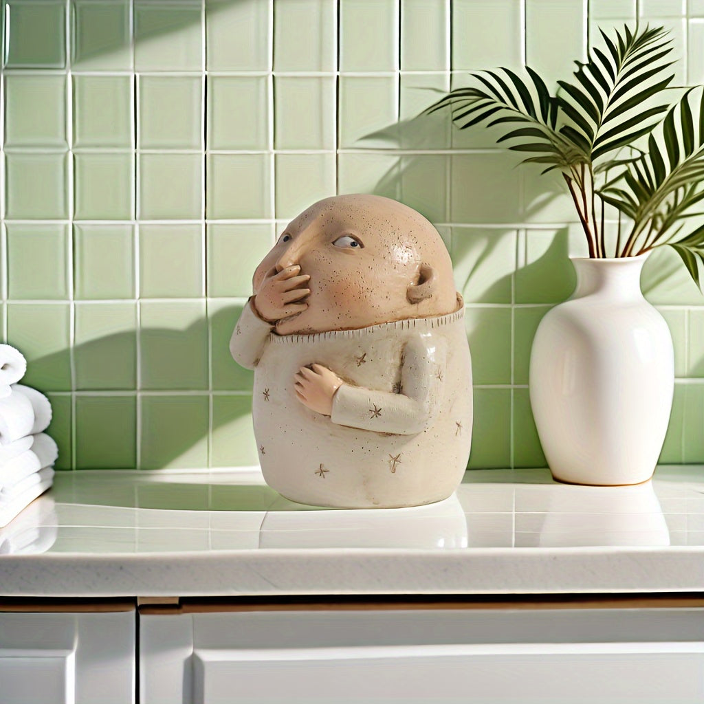 Tnessential Funny Pinching Nose Boy Statue 3D Decor