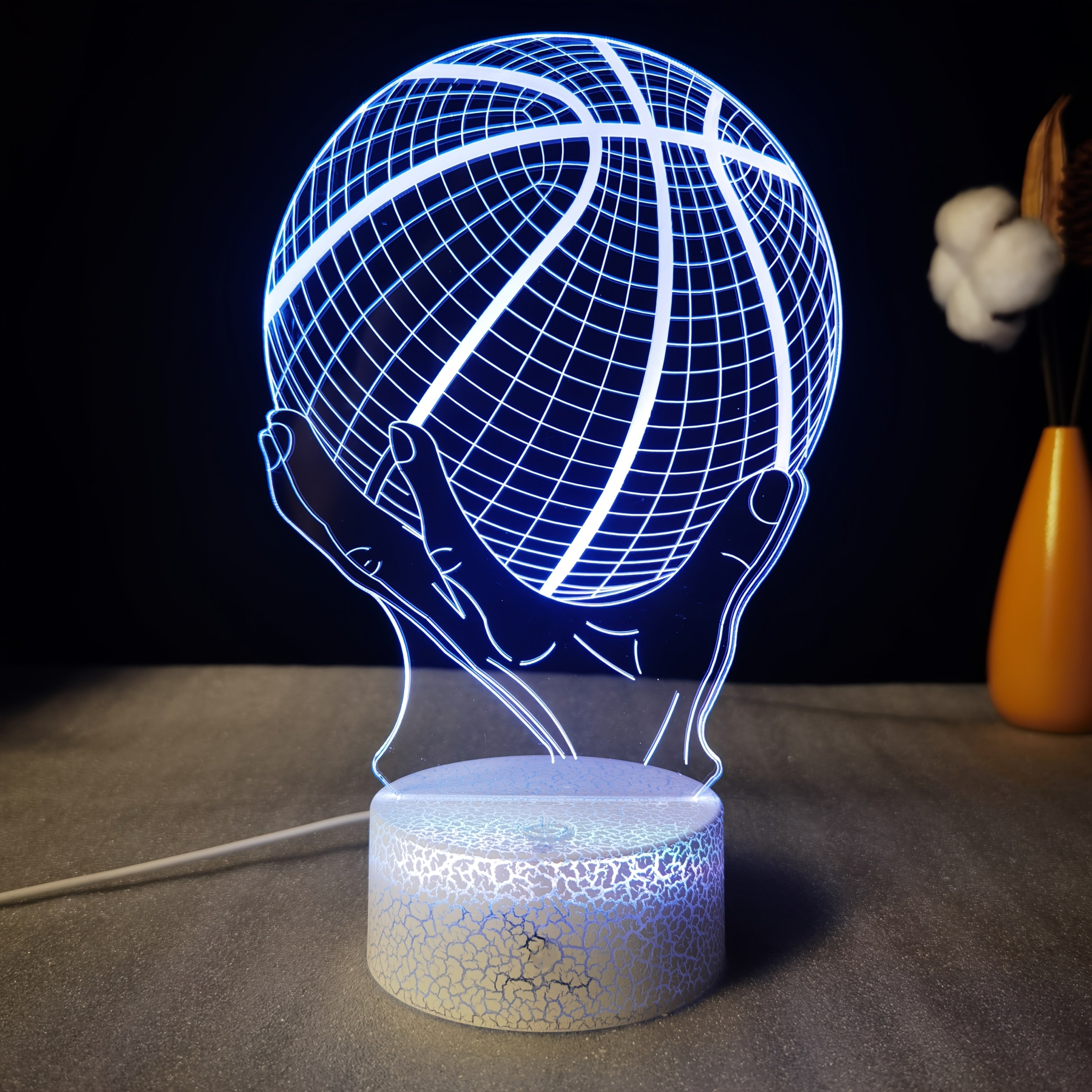 Tnessential Basketball 3D Table Lamp LED Creative Gift Visual Colorful 3D Decor