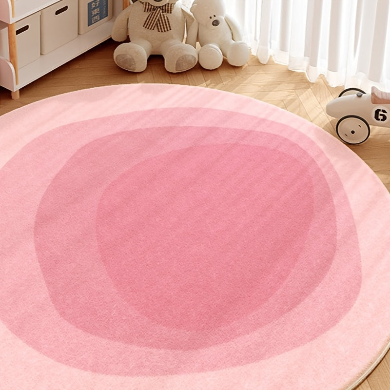 PINK ROUND 8 RUG view 2