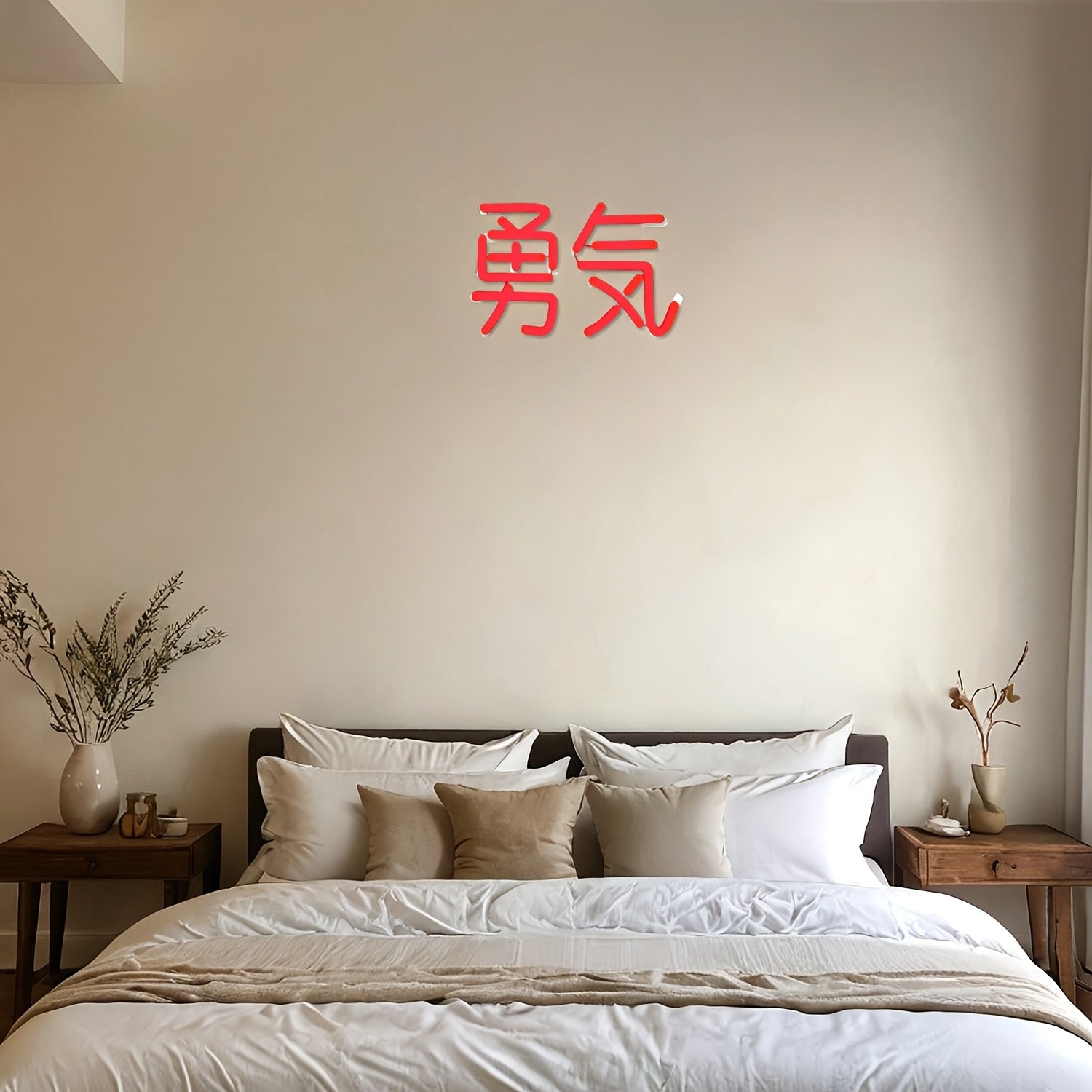 Tnessential Japanese YU KI Courage Neon Signs Cute Wall Decor 3D Decor