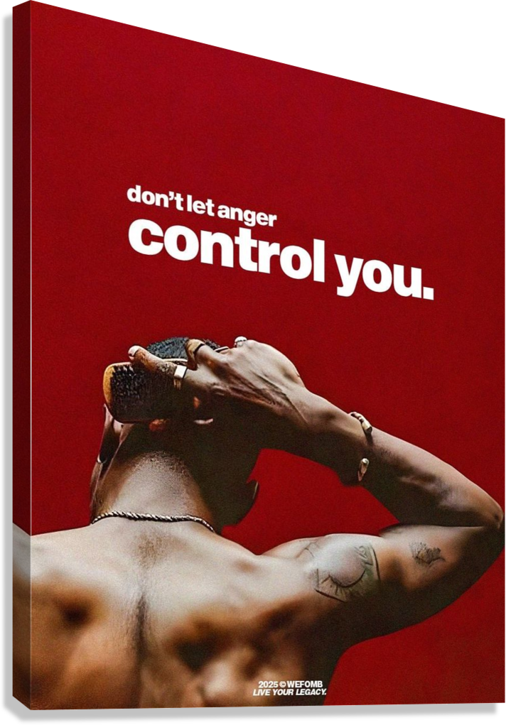 MASTER YOUR ANGER SELF DISCIPLINE CANVAS POSTER