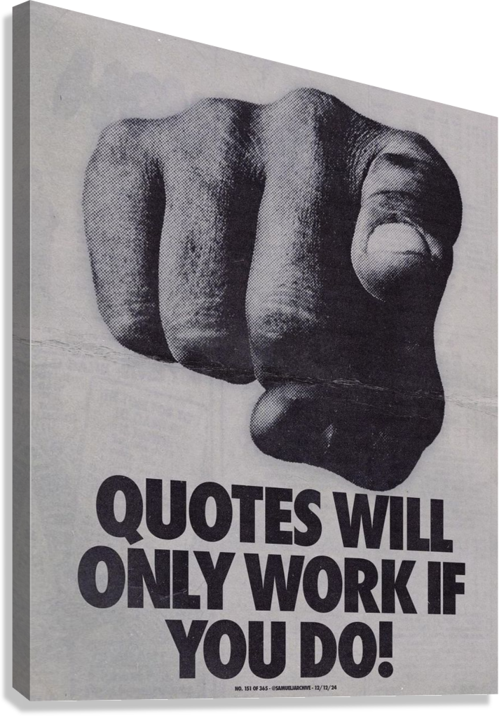 STOP READING START DOING MOTIVATIONAL CANVAS POSTER