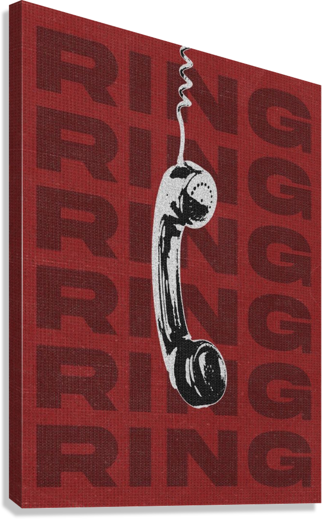 CLASSIC TELEPHONE RETRO DESIGN CANVAS POSTER