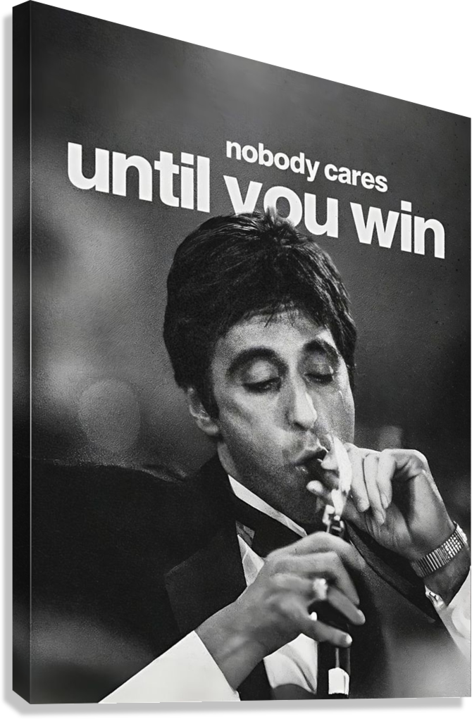 TONY MONTANA WINNING MINDSET CANVAS POSTER