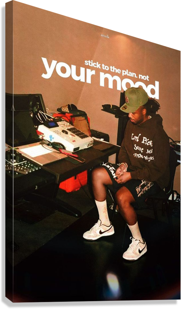 TRUST THE PROCESS HUSTLE CANVAS POSTER