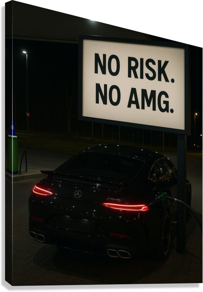 MERCEDES AMG HUSTLE MINDSET CANVAS POSTER