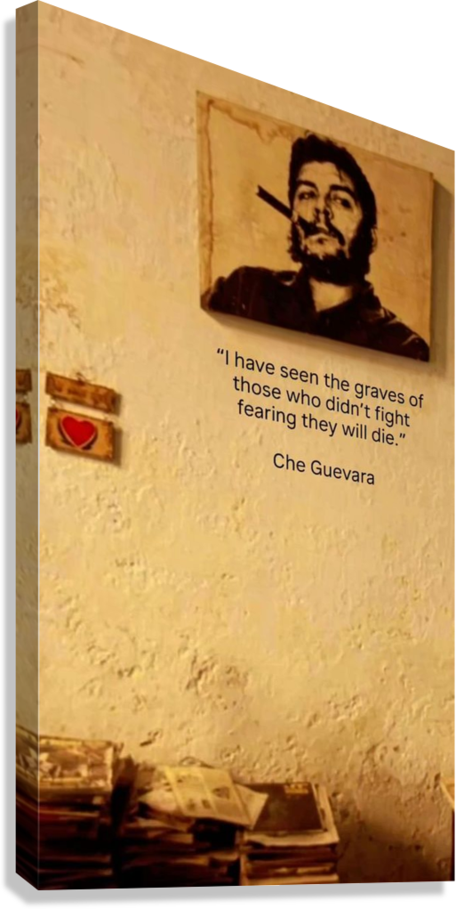 CHE GUEVARA REVOLUTION QUOTE CANVAS POSTER