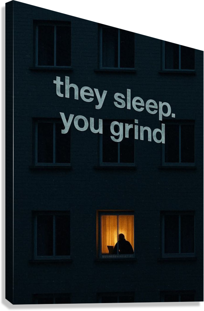LATE NIGHT SUCCESS CANVAS POSTER