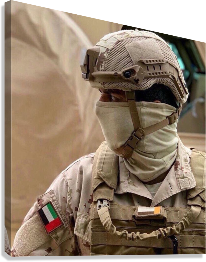 UAE SPECIAL FORCES DESERT DEFENDER CANVAS POSTER