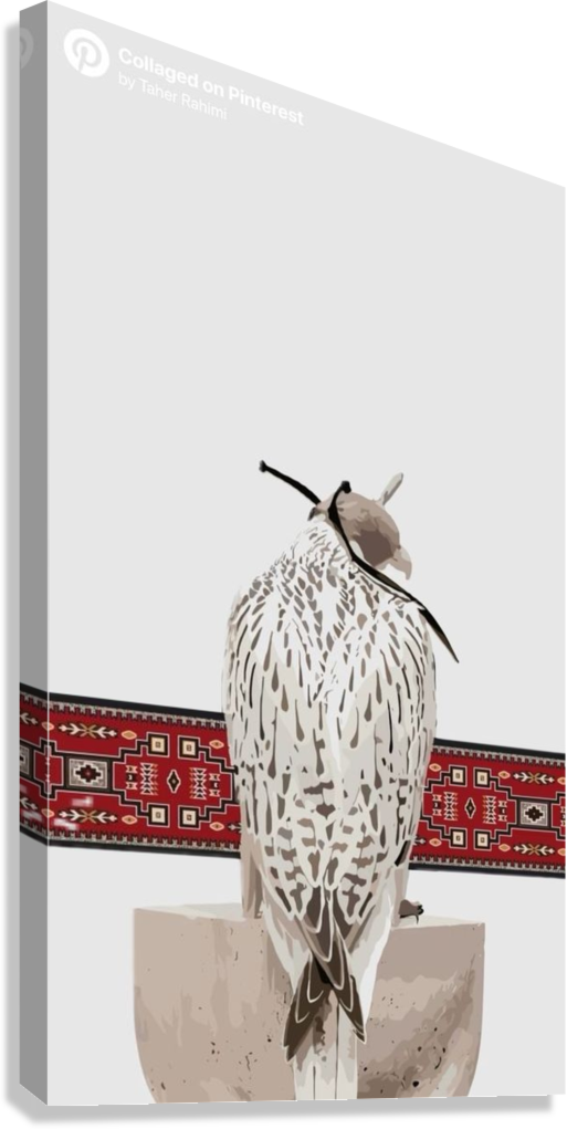 FALCON OF THE EMIRATES CULTURAL ART CANVAS POSTER