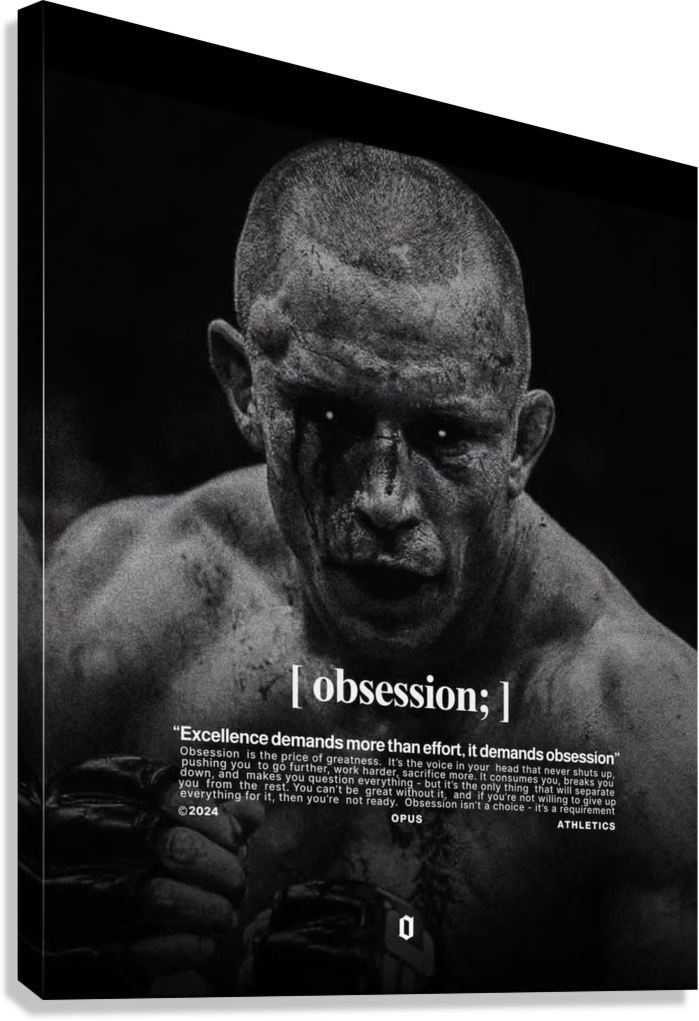 OBSESSION ELITE MINDSET TRAINING CANVAS POSTER