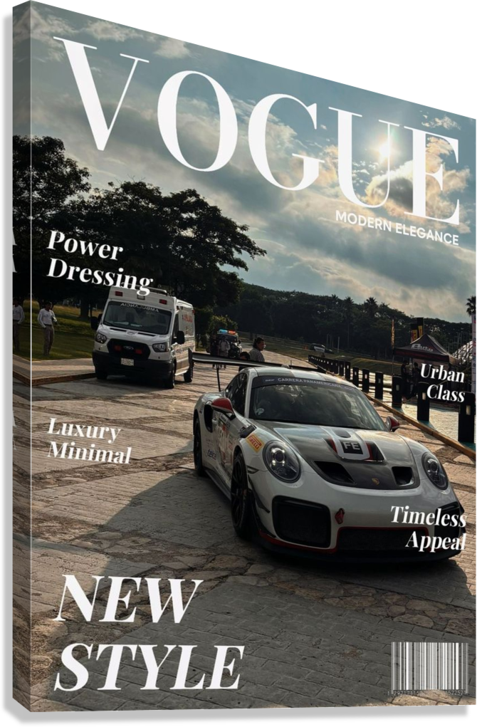 PORSCHE GT RACING ICON MODERN VOGUE AUTOMOTIVE CANVAS POSTER
