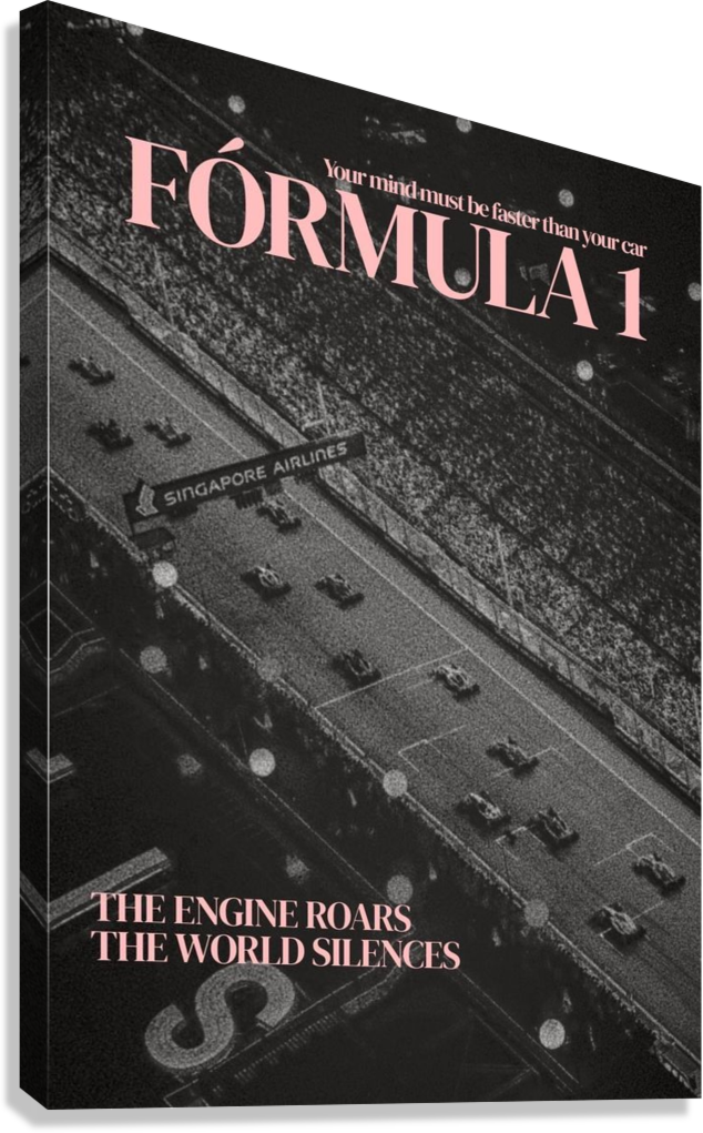 FORMULA 1 NIGHT RACE SINGAPORE GRAND PRIX ELITE SPEED CANVAS POSTER