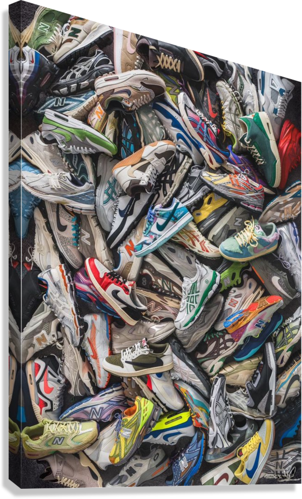 SNEAKER CHAOS ULTIMATE STREETWEAR COLLECTION HYPE CULTURE CANVAS POSTER