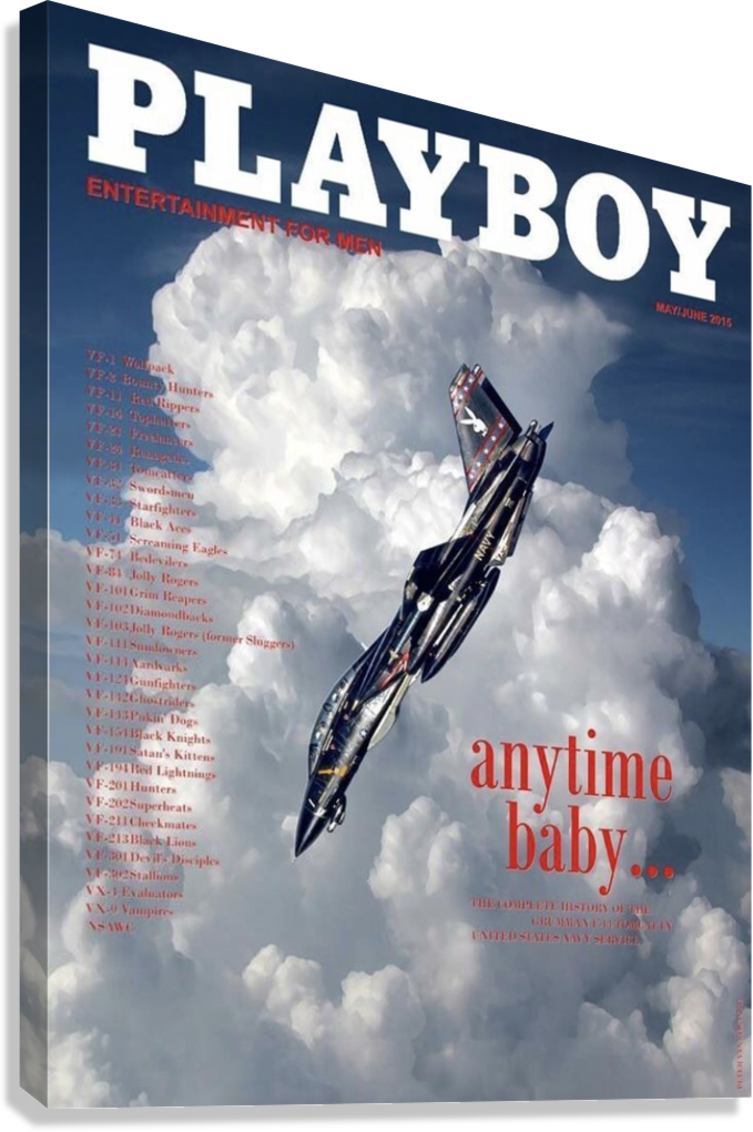 U.S. NAVY FIGHTER JET PLAYBOY COVER SKY POWER LEGACY CANVAS POSTER