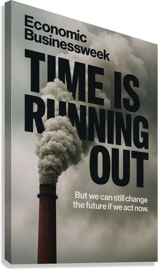 ACT NOW BEFORE IT’S TOO LATE CLIMATE CHANGE WARNING CANVAS POSTER
