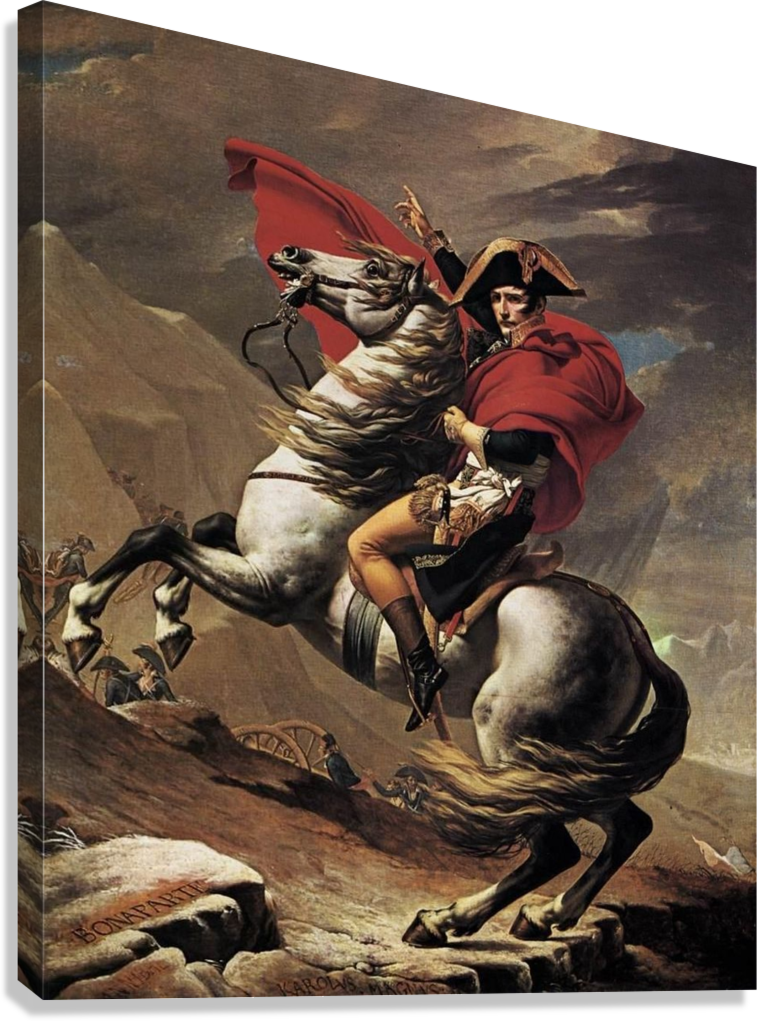 NAPOLEON BONAPARTE VICTORY RIDE LEGENDARY WAR LEADER CANVAS POSTER