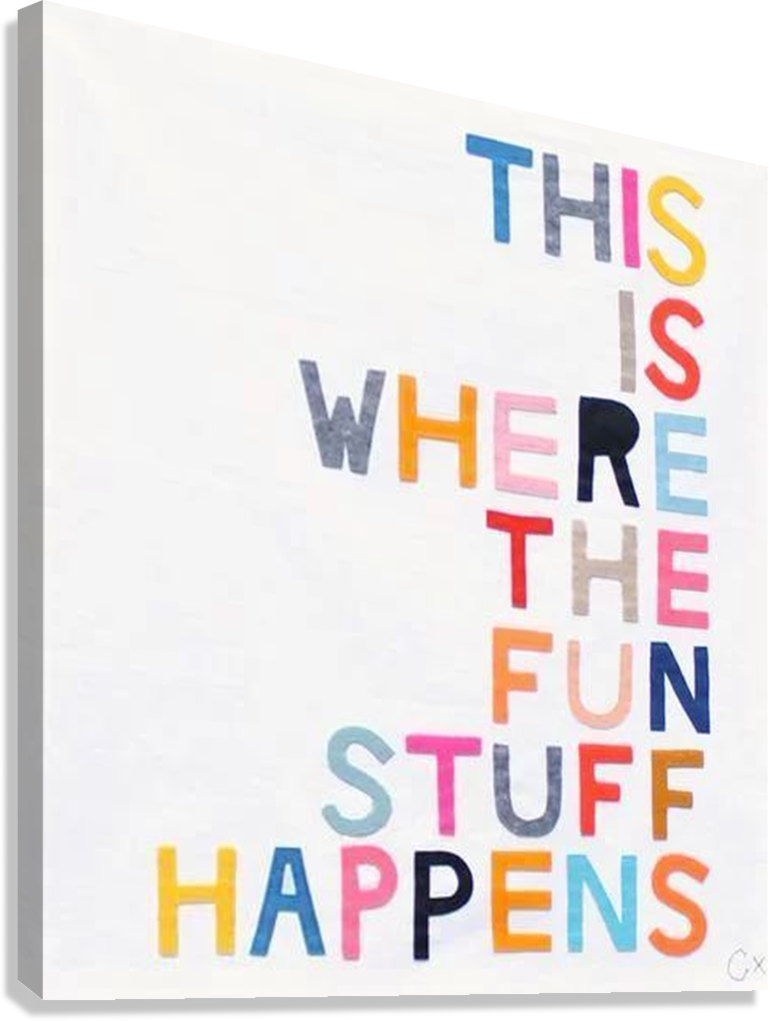 HAPPY CLASSROOM PLAY AREA CANVAS POSTER