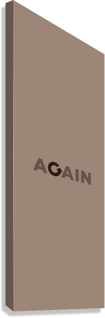 AGAIN MOTIVATION CANVAS POSTER