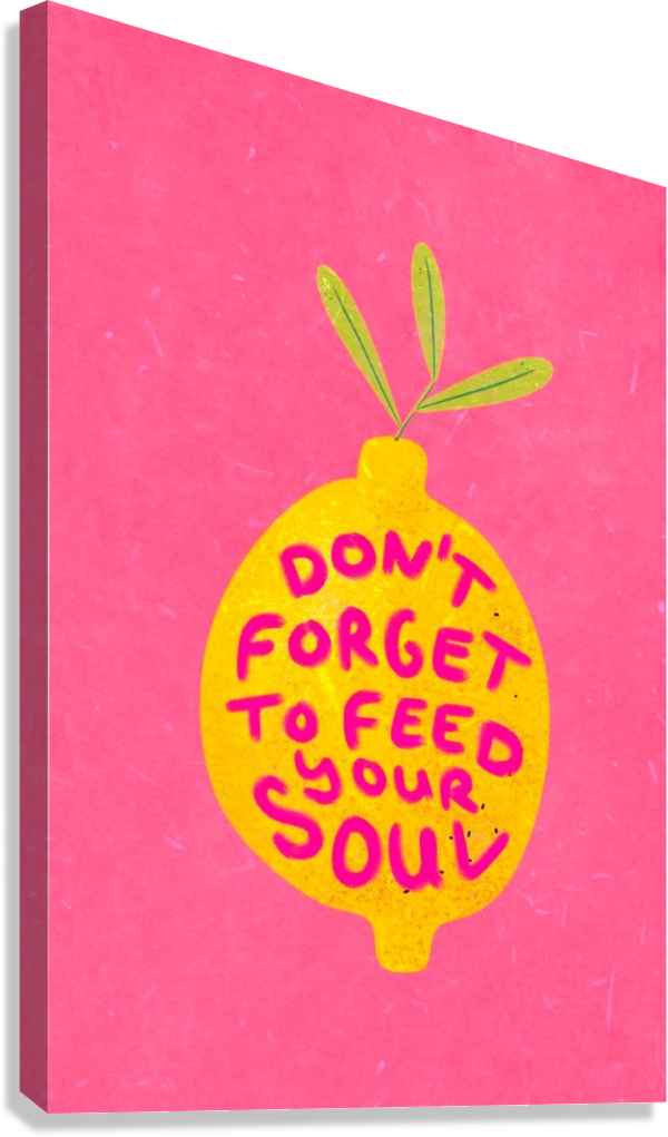 COLORFUL SELF CARE QUOTE CANVAS POSTER