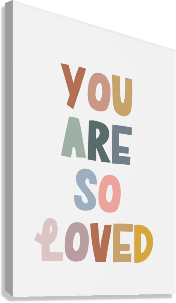 POSITIVE LOVE REMINDER CANVAS POSTER