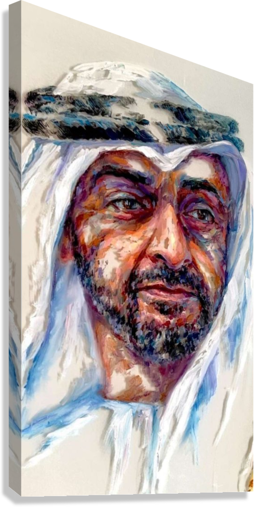 HH SHEIKH MOHAMMED BIN ZAYED ART CANVAS POSTER
