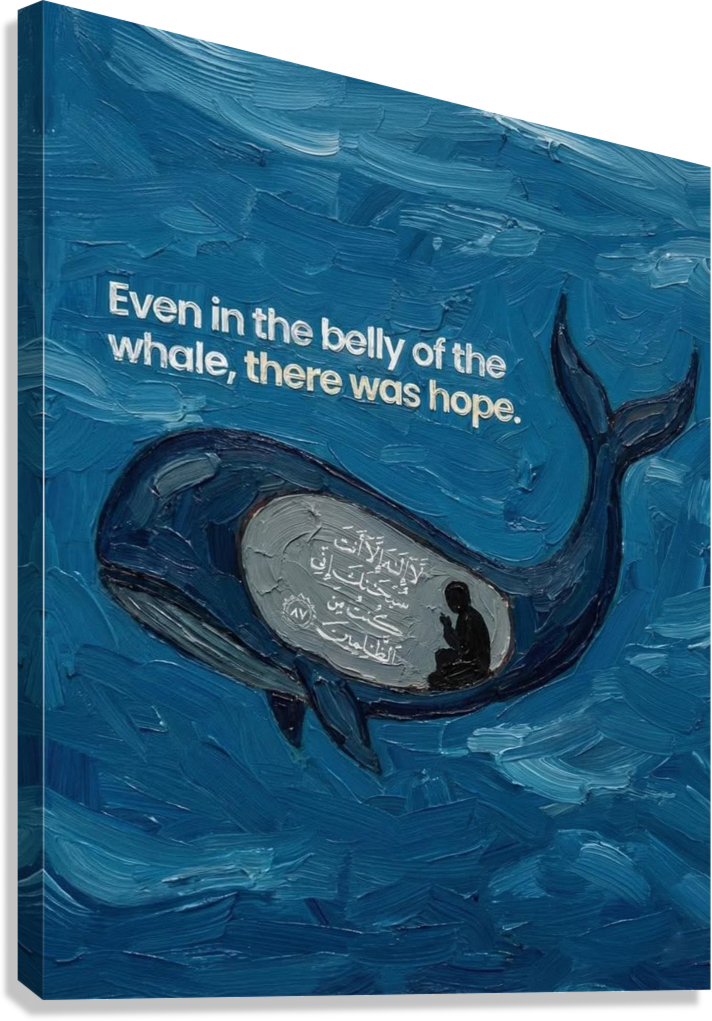PROPHET YUNUS WHALE CANVAS POSTER