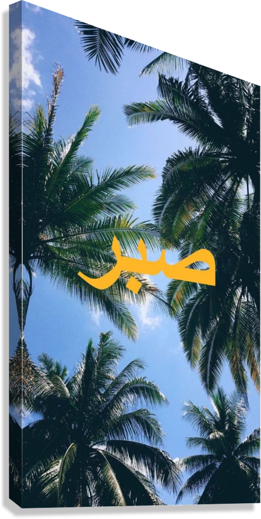 PATIENCE TROPICAL SKY CANVAS POSTER