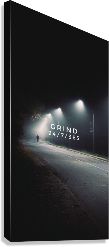 LATE NIGHT GRIND CANVAS POSTER