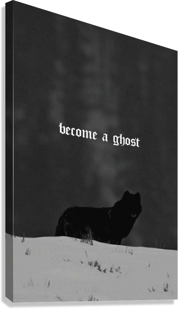 LONE WOLF GHOST CANVAS POSTER