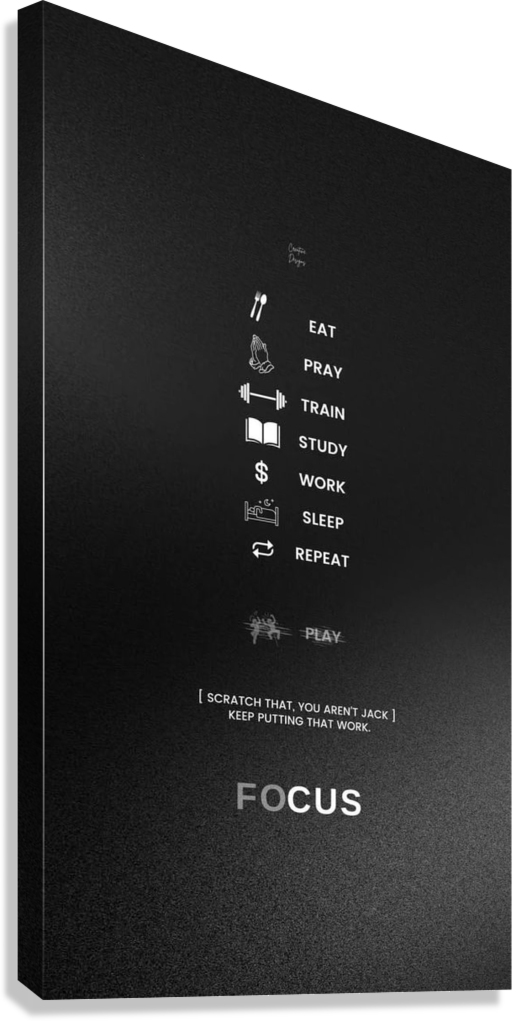 BUILT BY REPEAT CANVAS POSTER