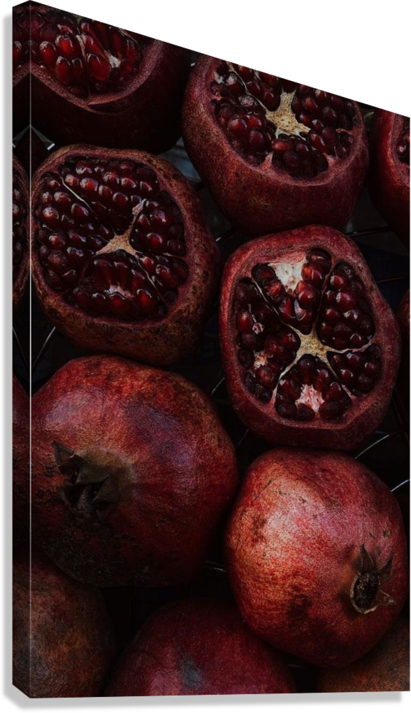 DARK POMEGRANATE MOOD CANVAS POSTER