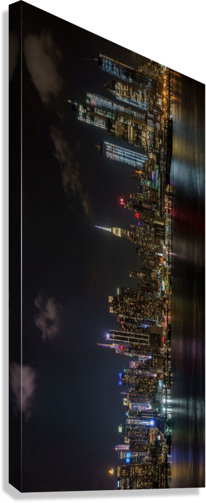NEW YORK NIGHT HORIZON CANVAS POSTER