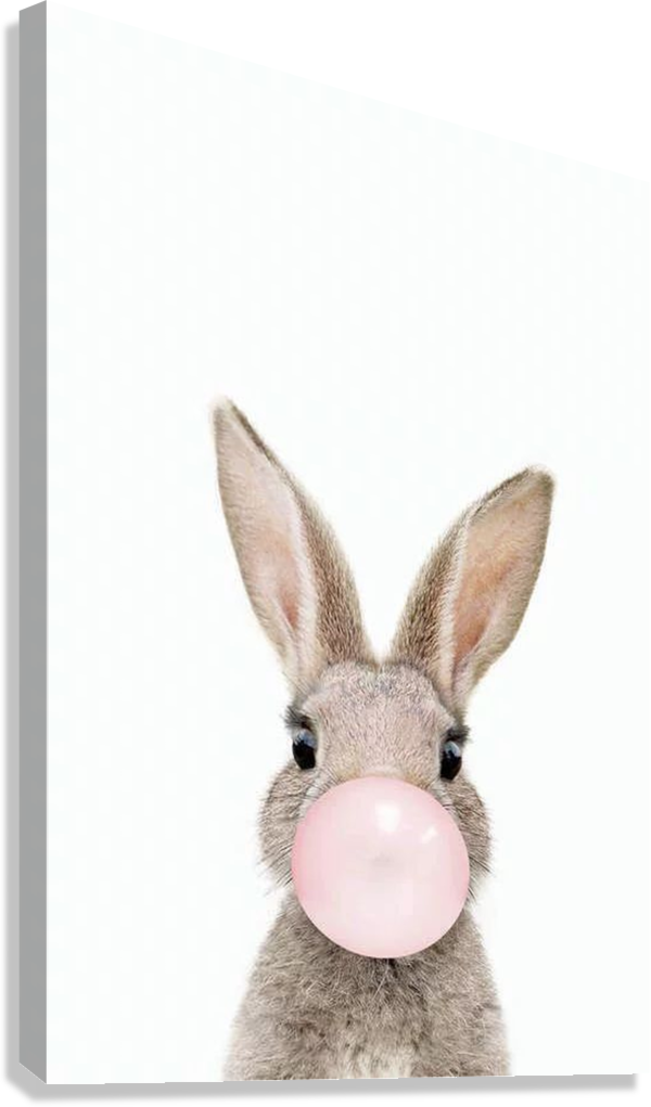 CUTE RABBIT POP CANVAS POSTER
