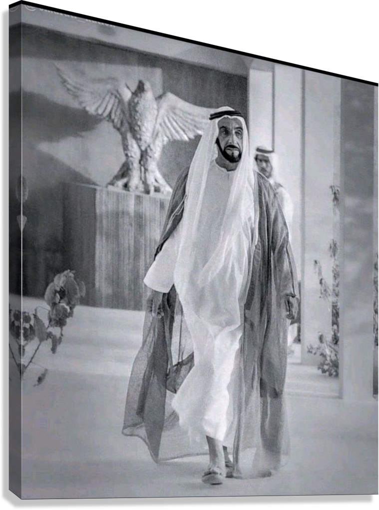 HH SHIEKH ZAYED NATION BUILDER SPIRIT CANVAS POSTER