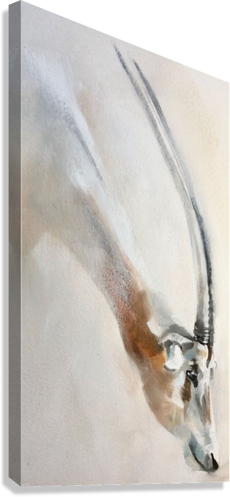 DESERT ORYX SILENCE CANVAS POSTER