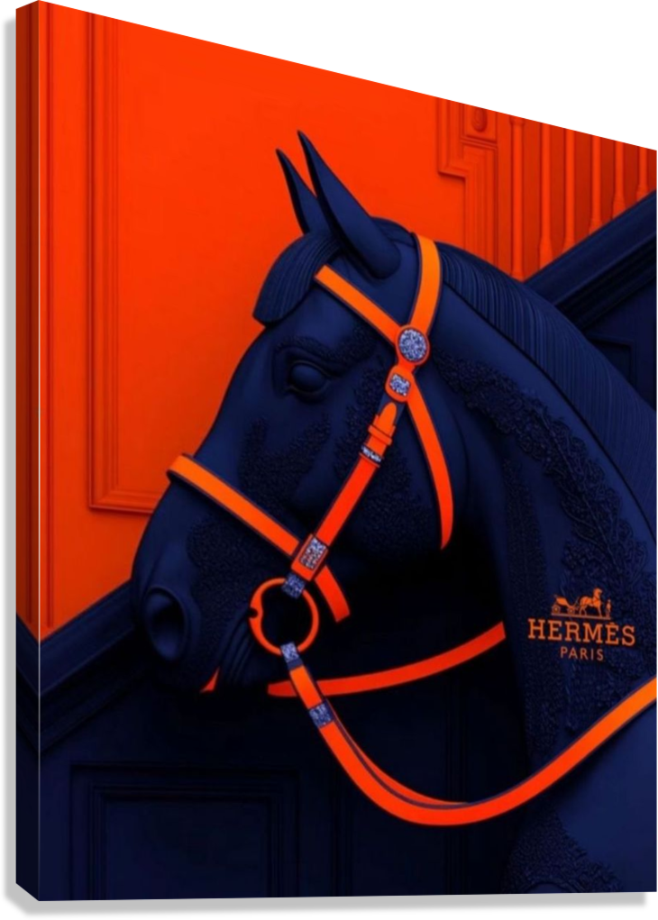 MIDNIGHT LUXURY HORSE CANVAS POSTER