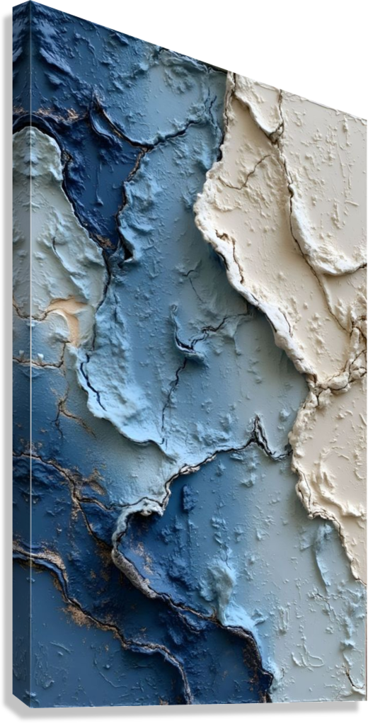 ABSTRACT WALL RELIEF CANVAS POSTER