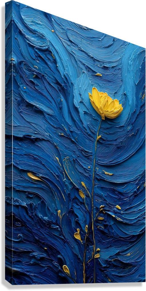 VAN GOGH STYLE FLORAL CANVAS POSTER