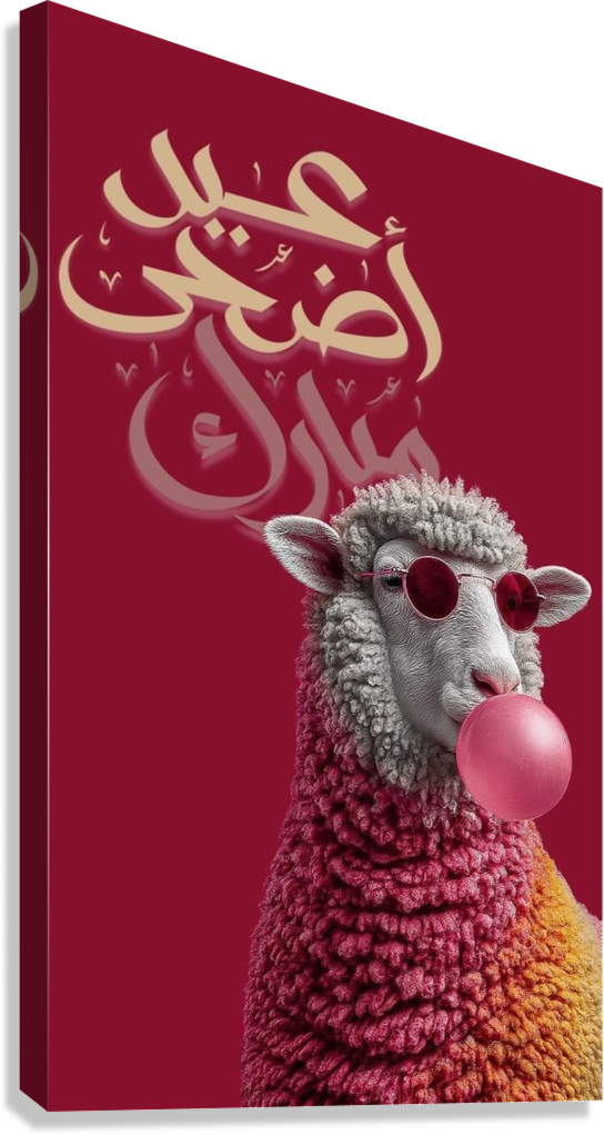 MODERN ARABIC SHEEP CANVAS POSTER