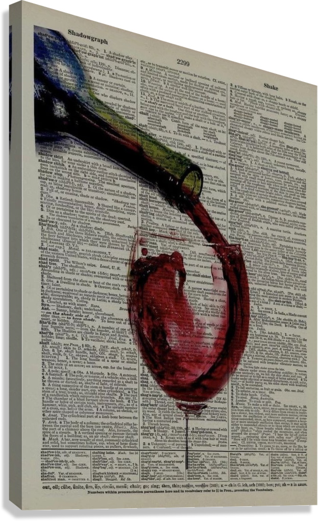 VINTAGE PAGE ILLUSION CANVAS POSTER