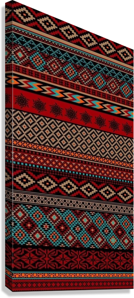 DESERT WEAVE COLORS CANVAS POSTER
