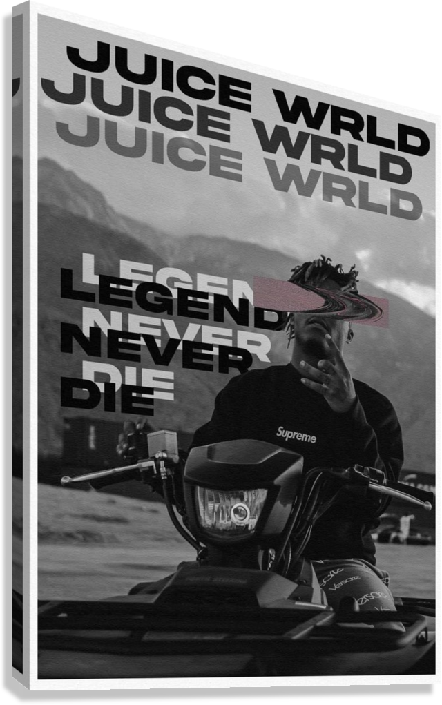 JUICE WRLD LEGENDS NEVER DIE CANVAS POSTER