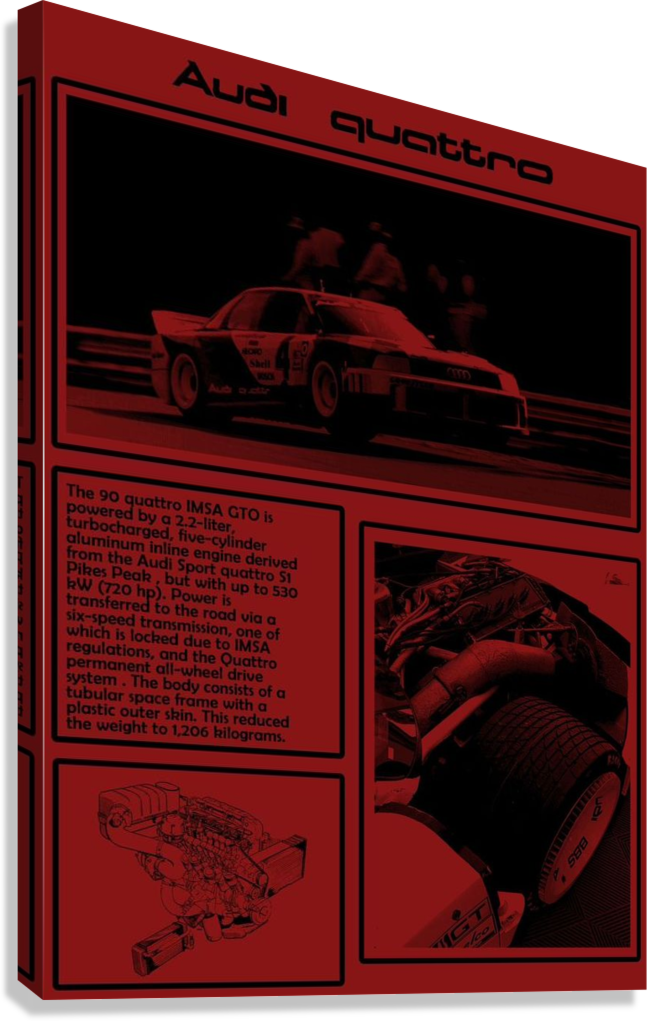 AUDI CANVAS POSTER