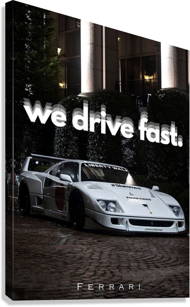 FERRARI CANVAS POSTER