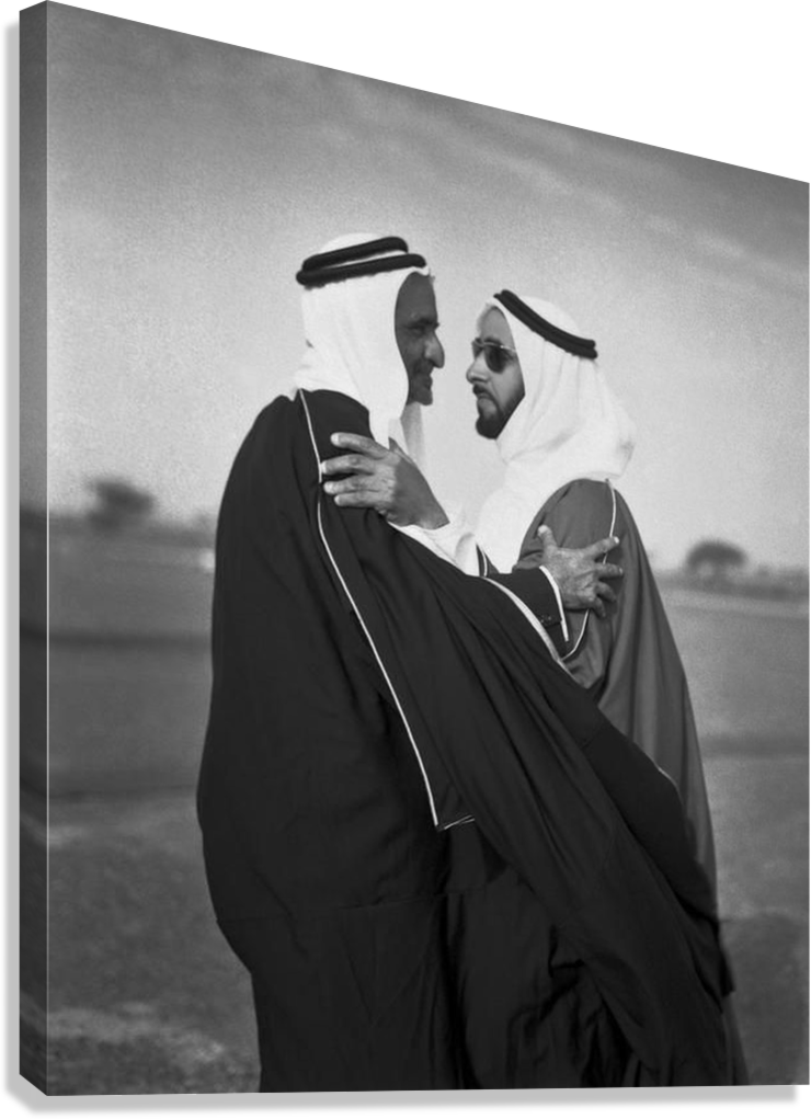 HH SHEIKH ZAYED BIN SULTAN AL NAHYAN HISTORIC LEGACY CANVAS POSTER