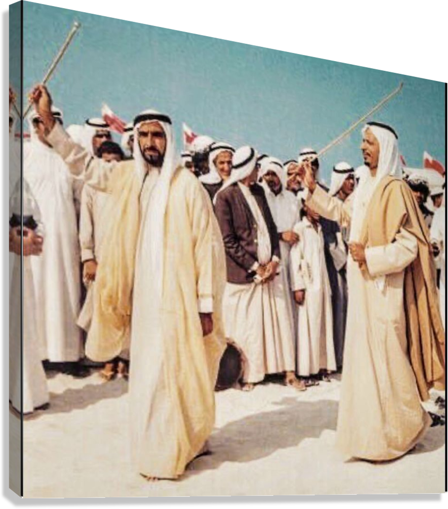 HH SHEIKH ZAYED BIN SULTAN AL NAHYAN UAE HERITAGE CELEBRATION CANVAS POSTER