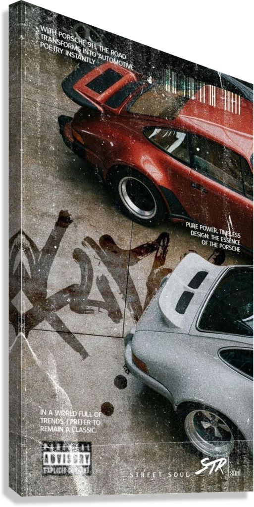 PORCHE 911 CANVAS POSTER